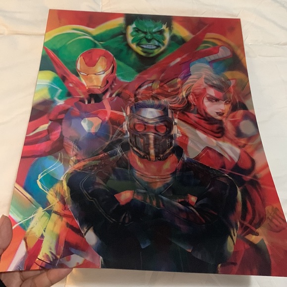 The AVENGERS 3D POSTER MARVEL DISNEY SUPERHERO - Picture 5 of 8